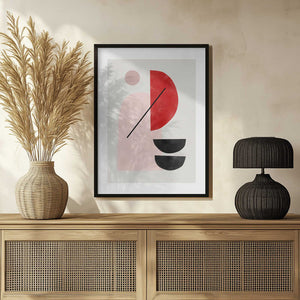 Tablou înramat „Geometric Shapes In A Minimalist Style” de Elena Ristova