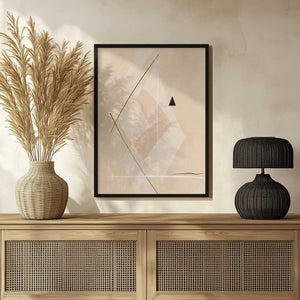 Tablou înramat „Geometric Shapes And Intersecting Lines” de Elena Ristova