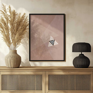 Tablou înramat „Geometric Design With A Central Triangular Pattern” de Elena Ristova