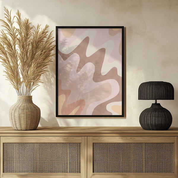 Tablou înramat „Dreamy Wavescape” de Elena Ristova