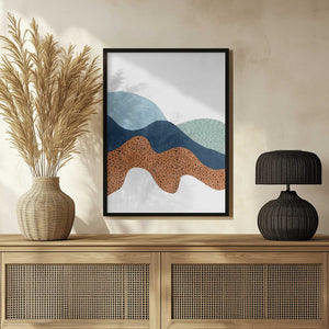 Tablou înramat „Textured Horizons” de Elena Ristova