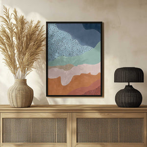 Tablou înramat „Colorful Flowing Shapes” de Elena Ristova