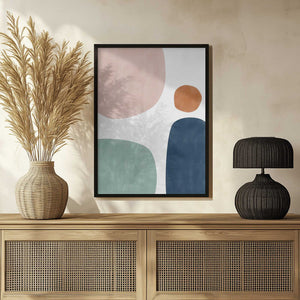 Tablou înramat „Shapes and Hues” de Elena Ristova