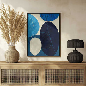 Tablou înramat „Shapes Play3 3blue” de Ana Rut Bre
