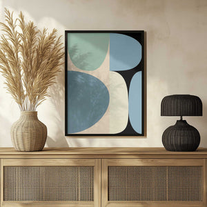 Tablou înramat „Mid Century Pastel 17” de Ana Rut Bre