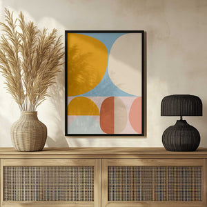 Tablou înramat „Mid Century Pastel 15” de Ana Rut Bre