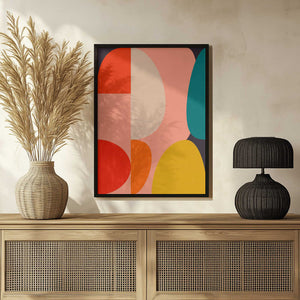 Tablou înramat „Mid Century Pastel 14” de Ana Rut Bre
