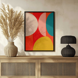 Tablou înramat „Mid Century Pastel 13” de Ana Rut Bre