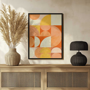 Tablou înramat „Spring Mid Rhapsody Orange 3” de Ana Rut Bre