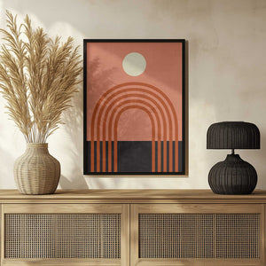 Tablou înramat „Geo Shapes Fall 21 Arc” de Ana Rut Bre