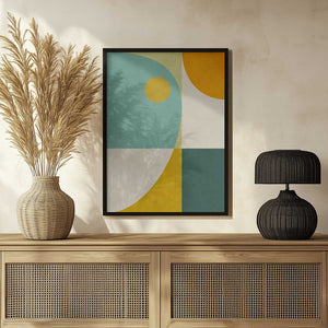 Tablou înramat „Rainbow Plus Shapes10” de Ana Rut Bre