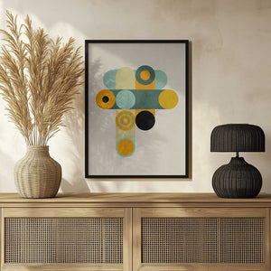 Tablou înramat „Rainbow Plus Shapes9” de Ana Rut Bre