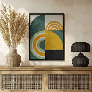 Tablou înramat „Rainbow Plus Shapes8” de Ana Rut Bre
