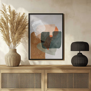 Tablou înramat „Nature Friendly Terracotta 4 Aquarell Kopie” de Ana Rut Bre