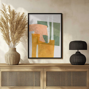 Tablou înramat „Nature Friendly Terracotta 8 Aquarell Kopie” de Ana Rut Bre
