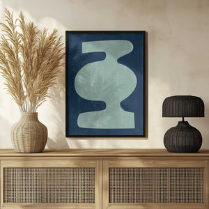 Tablou înramat „Abstract Vessel Silhouette” de Elena Ristova