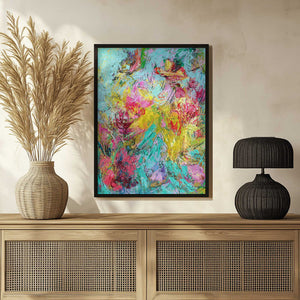Tablou înramat „Expressionist Colorful Abstract” de Dorothy Fagan