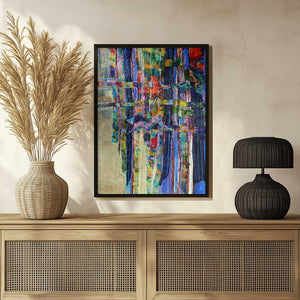 Tablou înramat „Colorful Cascade” de Dorothy Fagan