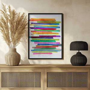 Tablou înramat „Colorful Stripes 1” de Mareike Böhmer
