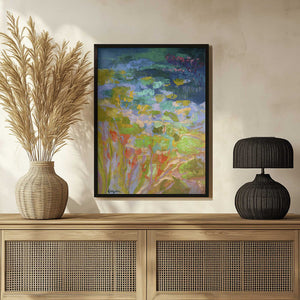 Tablou înramat „Vibrant Water Lilies” de Dorothy Fagan