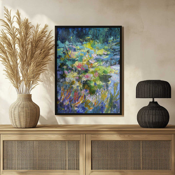 Tablou înramat „Vibrant Garden Glow” de Dorothy Fagan