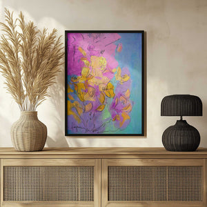 Tablou înramat „Vibrant Petals Dance” de Dorothy Fagan