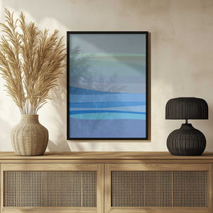 Tablou înramat „Blue Abstract I” de Orara Studio