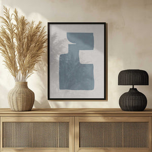 Tablou înramat „Mid Century Blue III” de Orara Studio