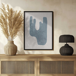 Tablou înramat „Mid Century Blue IV” de Orara Studio
