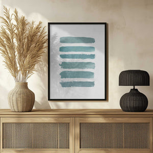 Tablou înramat „Ombre Turquoise” de Orara Studio