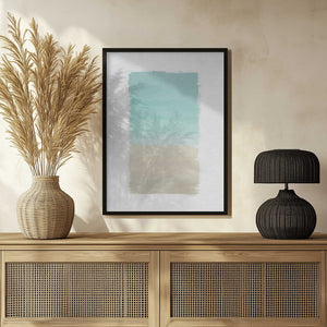 Tablou înramat „Turquoise Abstract” de Orara Studio