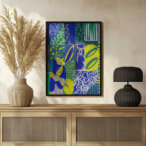 Tablou înramat „Vibrant Patchwork” de Treechild