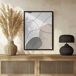 Tablou înramat „Abstract Bubbles” de Anne-Marie Volfova