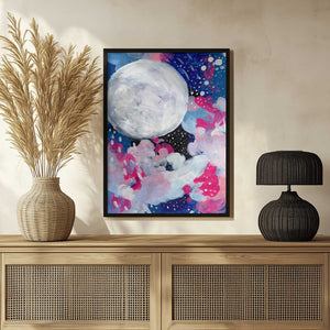 Tablou înramat „Magic Moon” de Ejaaz Haniff