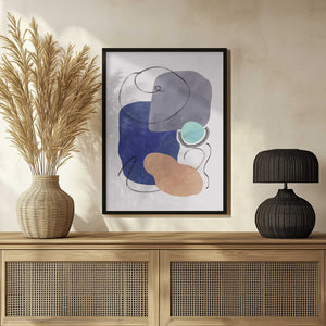 Tablou înramat „Watercolor Organic Shapes 5” de Little Dean