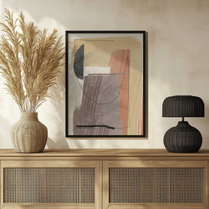 Tablou înramat „Earthy Tones and Organic Shapes” de Little Dean