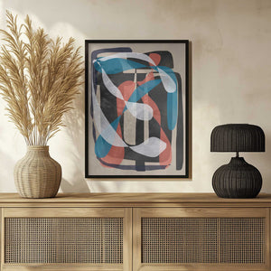 Tablou înramat „Retro Abstract Infinity” de Little Dean