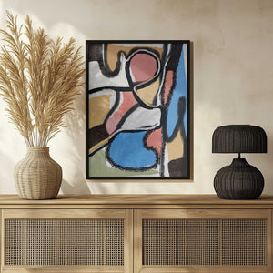 Tablou înramat „Textured Line and Color” de Little Dean