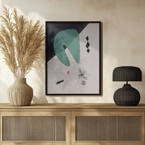 Tablou înramat „Geometric Shapes with Bold Color” de Little Dean