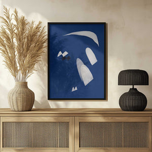 Tablou înramat „Abstract Blue Breeze” de Little Dean