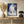 Tablou înramat „Blue Black and White Abstract” de Little Dean