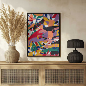 Tablou înramat „Expressionist Colorful Abstract” de Little Dean