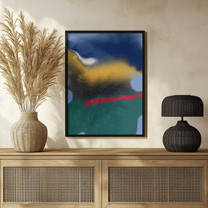 Tablou înramat „Blending Blue With Yellow” de Little Dean