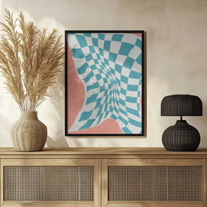 Tablou înramat „Line Drying Fabric In the Wind” de Little Dean