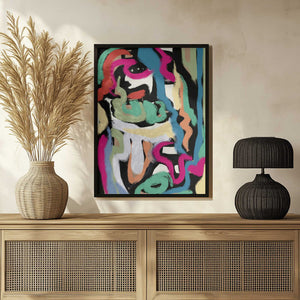 Tablou înramat „Bold colorful brushstrokes” de Little Dean