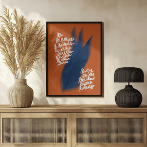 Tablou înramat „Abstract Blaze Script” de Little Dean