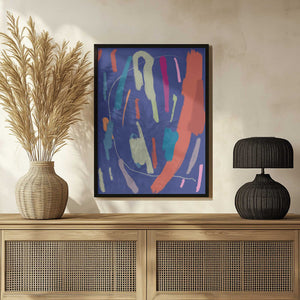 Tablou înramat „Bold Color Brushstrokes” de Little Dean