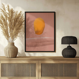 Tablou înramat „Stone portrait orange” de Little Dean