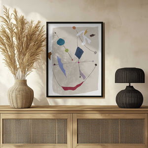 Tablou înramat „Minimalistic Lines and Colorful Shapes” de Little Dean