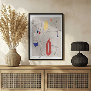 Tablou înramat „Whimsical Curves” de Little Dean